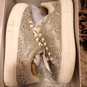 Betsy Johnson Crystal shoes.